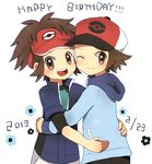  2boys kyouhei_(pokemon) multiple_boys pokemon pokemon_(game) pokemon_bw pokemon_bw2 touya_(pokemon) 