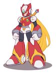  android blonde_hair helmet long_hair ponytail robot rockman rockman_x sword tonami_kanji very_long_hair weapon zero_(rockman) 