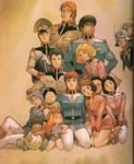  amuro_ray bright_noa char_aznable character_request child frau_bow garma_zabi gundam haro hat hayato_kobayashi kai_shiden katz_howan letz_cofan mask matilda_ajan military military_uniform mirai_yashima mobile_suit_gundam ryu_jose sayla_mass sleggar_law uniform yasuhiko_yoshikazu 