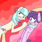  angry blue_eyes bruise coco_pommel_(mlp) crying cutie_mark duo equine female friendship_is_magic fur hair horse mammal my_little_pony nederside pink_fur pony purple_hair suri_polomare_(mlp) two_tone_hair white_fur 