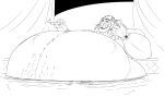 2024 a-side anthro bathing belly big_belly cellphone cigar cigar_smoke claws clock disney electronics felid fur holding_cellphone holding_cigar holding_object holding_phone hyper hyper_belly jewelry jewelry_only leodore_lionheart lion male mammal mane morbidly_obese morbidly_obese_anthro morbidly_obese_male mostly_nude navel necklace nude obese obese_anthro obese_male open_mouth overweight overweight_anthro overweight_male pantherine partially_submerged phone solo text watch water whiskers wristwatch zootopia