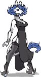 5_fingers alpha_channel anthro biped blue_hair blue_topaz_(jam) bracelet breasts clothed clothing dress equid equine female fingers hair jam_(artist) jewelry mammal simple_background solo tail tail_tuft transparent_background tuft