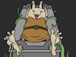 4_toes anthro barefoot breasts clothed clothing eyes_closed feet female foot_fetish foot_focus lagomorph laugh leporid lord-reckless mammal open_mouth plantigrade rabbit restrained restraints simple_background soles solo tentacles tickle_torture tickling tickling_feet toes