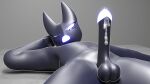 16:9 3d_(artwork) anthro balls black_body bodily_fluids cum cum_on_penis digital_media_(artwork) eyeliner genital_fluids genitals glowing hand_behind_head hi_res inviting kompakt kompakt_(kompakt) looking_at_viewer low-angle_view lying makeup male navel on_back one_eye_closed penis presenting presenting_balls presenting_penis seductive slightly_chubby solo widescreen