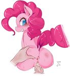  &lt;3 &lt;3_eyes anus blue_eyes blush butt cum cum_in_pussy cum_inside disembodied_penis duo equine female feral friendship_is_magic fur hair horse hua113 human interspecies looking_back male mammal my_little_pony penetration penis pink_fur pink_hair pinkie_pie_(mlp) plain_background pony solo_focus straight vaginal vaginal_penetration white_background 