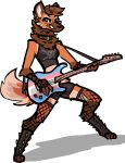 alpha_channel anthro biped breasts canid canine canis clothed clothing female folfina_(jam) fox fur guitar hybrid jam_(artist) lgbt_pride mammal musical_instrument playing_guitar playing_music plucked_string_instrument pride_colors simple_background smile solo string_instrument tail trans_(lore) trans_woman_(lore) transgender_pride_colors transparent_background wolf