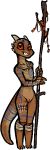 alpha_channel anthro biped brown_body countershade_tail countershade_torso countershading female fingers genitals horn jam_(artist) kobold pussy scalie simple_background smile solo tail transparent_background