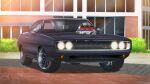  artist_name car dodge_(company) dodge_charger engine english_commentary fast_&amp;_furious_(2009) glowing highres imrinzlergtz_art motor_vehicle muscle_car no_humans shadow the_fast_and_the_furious vehicle_focus 