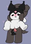 anal anal_penetration animate_inanimate anthro canid canine canis chibi domestic_dog female kuromi lagomorph lifted living_plushie male male/female mammal onegai_my_melody penetration plushie sanrio size_difference touboutenshi