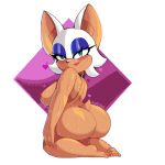 1:1 2023 alpha_channel anthro areola axel_hell bat big_butt blush bodily_fluids breasts brown_areola brown_nipples butt choker colored eyeshadow feet female jewelry kneeling looking_at_viewer makeup mammal necklace nipples nude rear_view rouge_the_bat sega short_stack side_view signature simple_background smile solo sonic_the_hedgehog_(series) sweat sweatdrop transparent_background