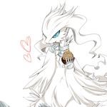  bad_pixiv_id blue_eyes dragon eating food food_on_face gen_5_pokemon heart koyashaka licking_hand no_humans nut_(food) pokemon pokemon_(creature) reshiram simple_background white_background white_hair 