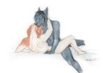 2022 airam anal anal_penetration anthro anthro_on_anthro anthro_penetrated anthro_penetrating anthro_penetrating_anthro arm_around_neck bed bed_sheet bedding black_body black_fur black_hair blue_eyes canid canine canis digitigrade domestic_dog duo ear_piercing ear_ring eyebrow_through_hair eyebrows from_front_position fur furniture gaikotsu grabbing_sheets hair hand_on_bed highlights_(coloring) lying male male/male male_penetrated male_penetrating male_penetrating_male mammal missionary_position nude on_back open_mouth penetration piercing ring_piercing sex signature tan_body tan_fur tauski traditional_media_(artwork) translucent translucent_hair wolf