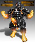 absurd_res after_transformation anthro bodily_fluids bullet_bill cum erection flexing genital_fluids genitals hi_res humanoid latex lava lava_cum male mario_bros muscular muscular_anthro muscular_male my_hero_academia nintendo nomu penis solo symbiote taurodin transformation unusual_bodily_fluids unusual_cum unusual_genital_fluids