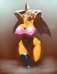  amazing arms_behind_head bat big_breasts breasts cleavage clothed clothing elbow_gloves female gloves hair hi_res jindragowolf mammal rouge_the_bat sega solo sonic_(series) white_hair wide_hips wings 
