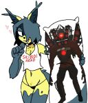 anthro clothing dakimakura dakimakura_design female hi_res panties skibidi_toilet solo stu_(artist) svana_blackheart underwear yuman zull