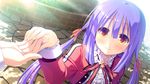  game_cg kimi_to_boku_to_no_kishi_no_hibi_(kimikishi) long_hair minamihori_asuna piriri! purple_hair seifuku twintails yellow_eyes 