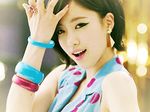  1girl animated animated_gif asian dancing earrings ham_eun-jung japanese jewelry k-pop korean lipstick lowres makeup musician photo solo source_request sunglasses t-ara wink 