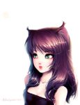  1girl 2009 animal_ears cat_ears dated female lipstick makeup mariyumi original solo 