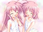  2girls asakura_maina asakura_yuna asakura_yuuna cute game_cg hajimete_no_oisha-san happy multiple_girls nanami_to_konomi_no_oshiete_abc please_teach_me_abc siblings studio_ring twins 