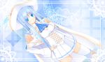  aqua_eyes blue_hair hat kuon_itsuki original uniform zettai_ryouiki 