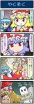  &gt;_&lt; 4koma :&lt; :t anger_vein artist_self-insert ascot bat_wings blonde_hair blue_hair closed_eyes comic commentary crying fangs flandre_scarlet flapping glowing glowing_eyes hat hat_ribbon heterochromia highres mizuki_hitoshi mob_cap multiple_girls open_mouth osatou_(character) pout real_life_insert red_eyes remilia_scarlet ribbon siblings sign sisters streaming_tears sweat tantrum tatara_kogasa tears touhou translated wings yukkuri_shiteitte_ne 