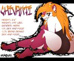  big_breasts big_nose blaqink breasts bulge candy_corn chivanti claws clothing dickgirl dress hair herm horn hybrid intersex makeup mammal markings piercing reptile scalie shintoes sitting skunk spikes teeth tight_clothing underwear 