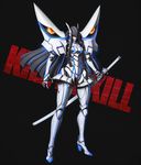  highres junketsu kill_la_kill kiryuuin_satsuki mecha mechanization misawa_kei no_humans solo sword weapon 