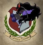  dunnowhattowritte equine female friendship_is_magic horn horse king_sombra_(mlp) mammal my_little_pony pony queen red_eyes royalty solo unicorn 