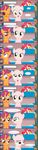  bald bed black_eye bow comic cutie_mark_crusaders_(mlp) equine female feral friendship_is_magic horn horse jananimations mammal my_little_pony pegasus pony scootaloo_(mlp) shiner smile sweetie_belle_(mlp) tumblr unicorn wings young 