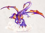  claws dragon horn male purple_dragon red_eyes skylanders smoke spikes spyro spyro_the_dragon video_games weremagnus wings 