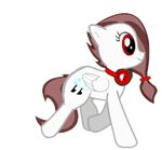  animated brown_hair cutie_mark equine female friendship_is_magic fur hair horse loop mammal mane my_little_pony original_character pegasus pony red_eyes unknown_artist white_fur wings 