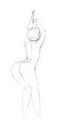  animated animated_gif anus ass ass_shake copyright_request dancing highres lm_(legoman) monochrome pole pole_dancing pussy sketch uncensored 