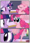  comic cutie_mark dialog english_text equine female feral friendship_is_magic fur hair hi_res horn horse mammal my_little_pony pink_fur pink_hair pinkie_pie_(mlp) pony purple_eyes purple_fur purple_hair pyruvate spa text twilight_sparkle_(mlp) unicorn 