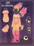  &lt;3 &lt;3_eyes ambiguous_gender featureless_crotch lagomorph mammal model_sheet solo tagme toony unknown_artist wolpertinger 