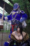  2girls asian black_hair chouzuki_maryou cosplay fat final_fantasy final_fantasy_x fur grey_hair kimahri_ronso kimahri_ronso_(cosplay) lulu lulu_(cosplay) lulu_(final_fantasy) lulu_(final_fantasy)_(cosplay) luu_(cosplayer) multiple_girls photo plump square_enix 