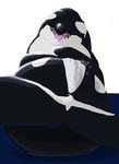  female female_ejaculation feral looking_at_viewer mammal marine orca pussy pussy_juice simesava solo tongue tongue_out whale 