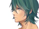  close-up ebippoid expressionless green_hair highres kill_la_kill male_focus portrait sanageyama_uzu scar solo 