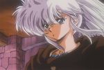  80s animated animated_gif legend_of_lemnear lemnear lowres oldschool silver_hair urushihara_satoshi wind 