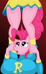  anthro anthrofied big_eyes blue_eyes breasts cheerleader clothing equine female friendship_is_magic hair horse jrvanesbroek looking_up mammal my_little_pony pink_hair pinkie_pie_(mlp) pony skirt 