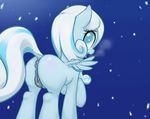  anus blind blue_fur butt cub equine equine_pussy female feral forst friendship_is_magic fur hair hi_res horse mammal my_little_pony open_mouth outside pegasus pony pussy pussy_juice snowdrop_(mlp) solo two_tone_hair wings young 