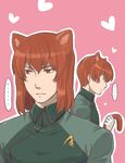  animal_ears bring_stabity cat_ears cat_tail divine_nova gundam gundam_00 innovator long_hair multiple_boys nori_senbei red_hair tail 