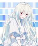  bad_id bad_pixiv_id dress kagerou_project kozakura_marry long_hair looking_at_viewer mery_(apfl0515) red_eyes silver_hair solo tears 