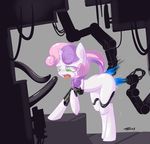  cum equine female feral friendship_is_magic green_eyes hair horse machine mammal mechanical my_little_pony open_mouth penetration pony quitetricky robot saliva solo sweetie_belle_(mlp) sweetie_bot two_tone_hair 