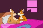  anthro bed canine contact dan eye fox friends gay josh kangaroo male mammal marsupial ms_paint nude paintfox room stare the_crappy_paint_job 