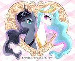  crown duo equine female feral friendship_is_magic fur hair horn horse long_hair mammal my_little_pony pony princess_celestia_(mlp) princess_luna_(mlp) royalty unicorn winged_unicorn wings yuki-zakuro 