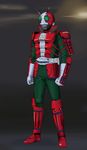  antennae armor belt highres kamen_rider kamen_rider_v3 kamen_rider_v3_(series) makacoon male_focus solo 