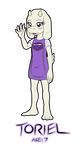  3_toes 5_fingers alpha_channel caprine claws clothing eyelashes female fur goat hi_res horn long_ears looking_at_viewer mammal open_mouth plain_background short_tail solo standing tanukiyasha toe_claws toes toriel transparent_background undertale white_fur young 