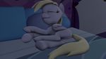  anus bed cgi derpy_hooves_(mlp) equine eyes_closed female feral friendship_is_magic fruitymilk lying mammal my_little_pony pillow pussy sleeping solo source_filmmaker 