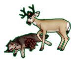  canine cervine dead death deer gore guts mammal peeing role_reversal snuff thefianna urine vent wolf 