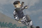  action_pose anthro camo communist feline graffiti gun male mammal ranged_weapon rifle sabertooth schitzofox solo uniform weapon 